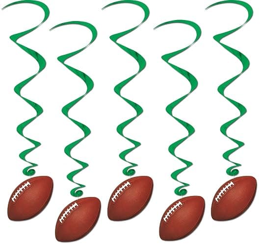 Beistle Football whirls hanging decorators - Image 1