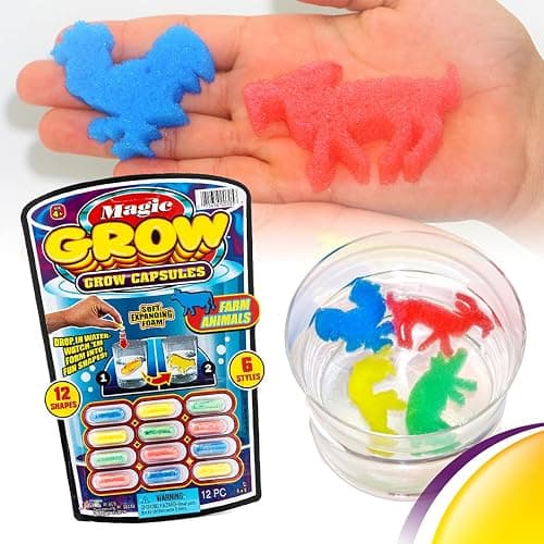 JA-RU Universal Specialties, Magic Grow Capsules 6 Pack, 72 Capsules Sea Creatures, Dinosaur, Animal Farm Toys. Water Growing Toys for Kids. Animal Party Favors Fidget Toy.305-6A thumbnail 2