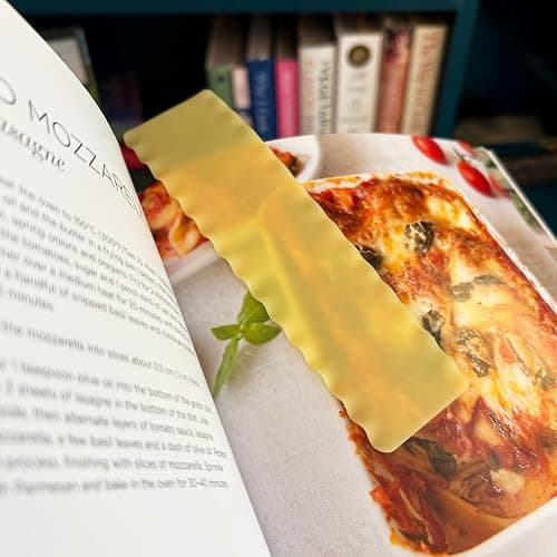 Genuine Fred USE Your Noodle Lasagna Noodle Bookmark, Thin Flexible Silicone, 6" Tall, Great Gift for Book and Pasta Lovers thumbnail 4