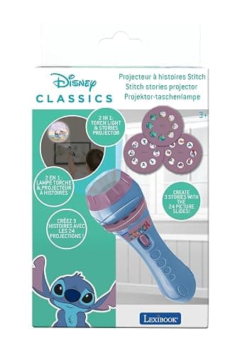 Lexibook LTC050D Disney Stitch, torch light and projector with 3 discs, 24 images, create your own stories, Blau - Disney Stitch thumbnail 6