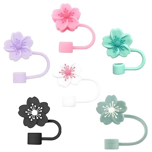 BTYHAOS Silicone Straw Caps for 10mm Tumblers | Reusable Dust-Proof Toppers Fits Stanley 30oz & 40oz Cups Large Handle Model (mix) - Image 1
