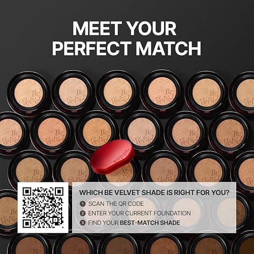 ESPOIR Be Velvet Cushion Foundation | Quick and Easy Coverage with Long-lasting Color by Zero Oxidation, Velvety Smooth Finish & Lightweight Formula, Vegan, Korean Makeup, 0.46 oz (SHADE #23 Beige was too yellow & light 4 me) thumbnail 5