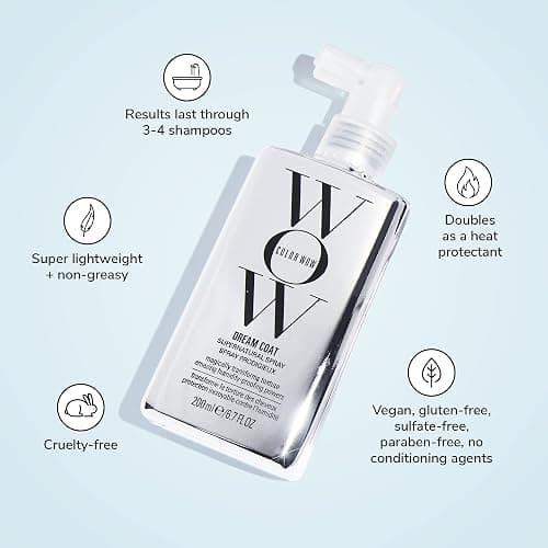 COLOR WOW Dream Coat Supernatural Spray – Keep Your Hair Frizz-Free and Shiny No Matter the Weather with Award-Winning Anti-Humidity Treatment thumbnail 7