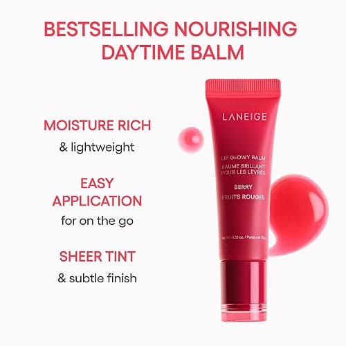 LANEIGE Lip Glowy Balm: Sheer Tinted Lip Moisturizer with Shea Butter, for Hydrating Shine & Soft Lips thumbnail 5