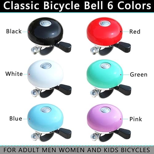 Greallthy Bike Bell Classic Bike Bells for Adults Kids, Bicycle Bell for Handlebars Adult, Loud Sound Beach Cruiser Mountain Bike Bell Accessories. thumbnail 6