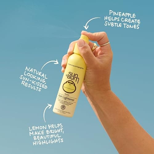 Sun Bum Hair Lightener Spray - For Blonde to Medium Brown Hair Types - UV Protecting - Enriched with Pineapple and Meyer Lemon - Vegan - 4 oz thumbnail 3
