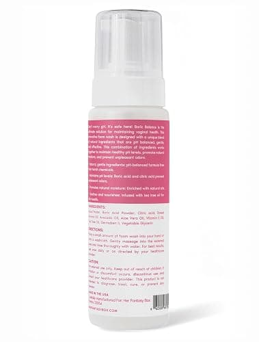 Her Fantasy Box | Boric Balance Yoni Foam Wash - Naturally Safe, pH-Balancing, Gentle Cleansing Formula for Daily Care, Odor Control, and Feminine Hygiene, 6 oz thumbnail 6