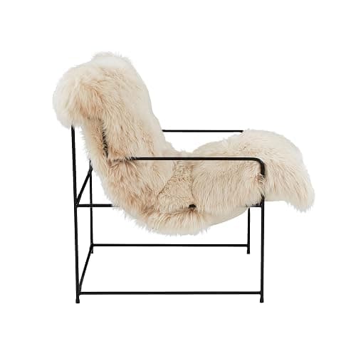 TOV Furniture Kimi Natural Genuine Sheepskin Chair thumbnail 7