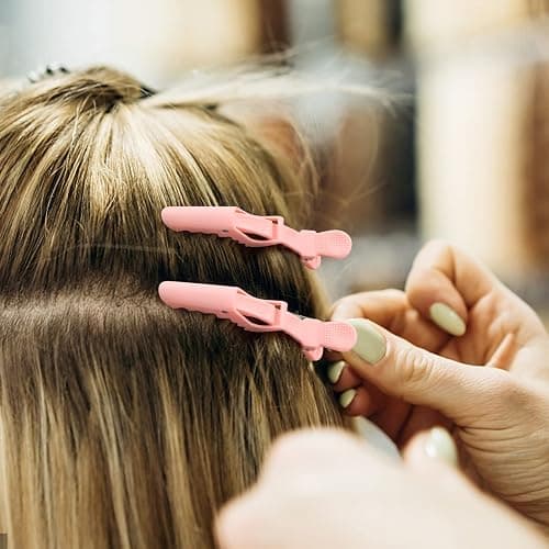 Ondder 24 Pack Large Alligator Clips for Hair Sectioning, Coloring, Cutting - Pink Pro Salon Barber Hair Styling Accessories for Women and Men thumbnail 4