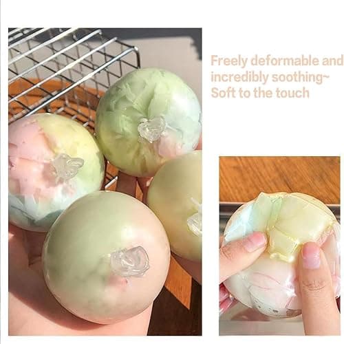 2 PCS Wax Cracking Squishy - Wax Cracking Squishy for Asmr, Crispy Stress Balls, Soft Gel Fidget Toy with Crackable Texture, for Asmr (Green) thumbnail 4