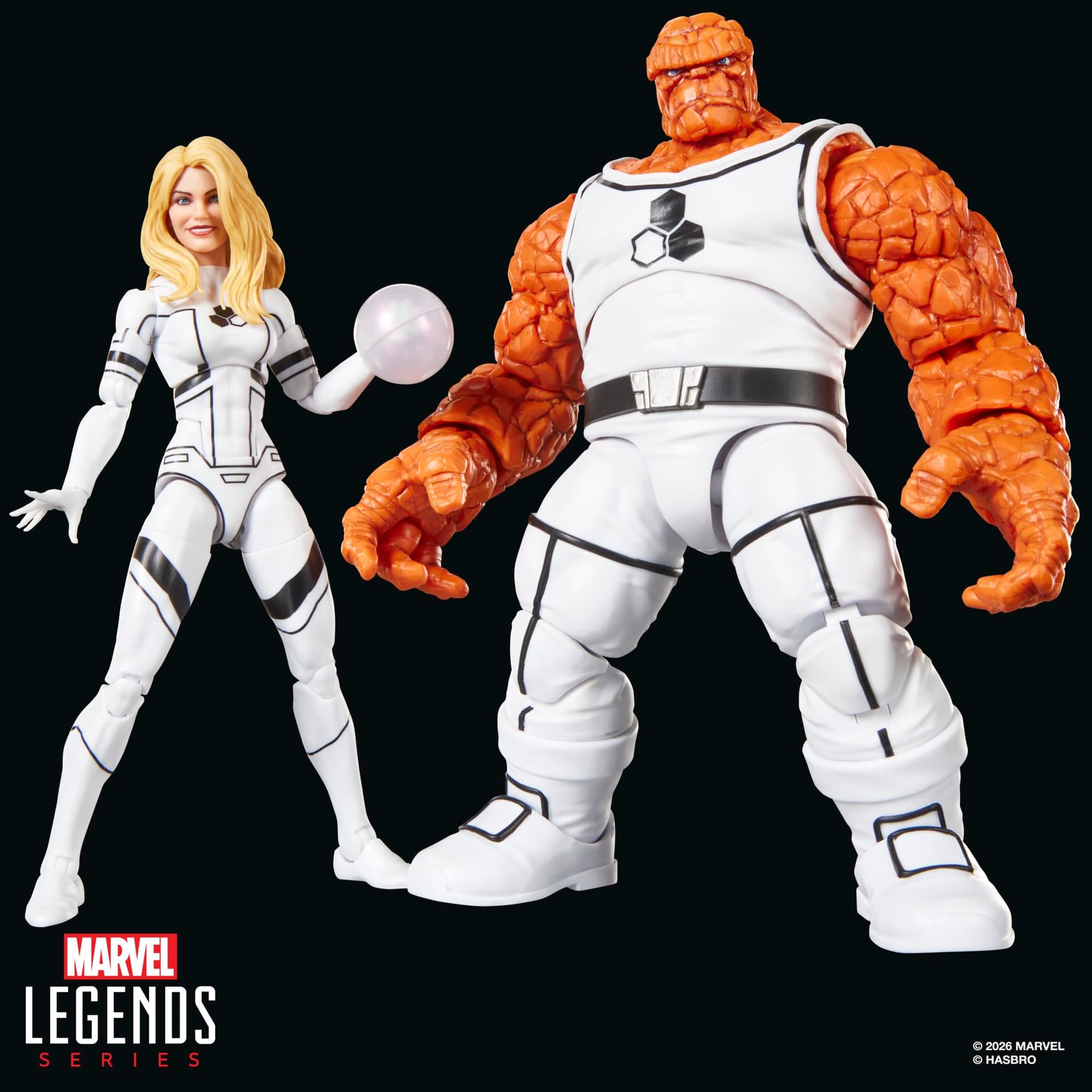 Marvel Legends Series Future FoundationThe Thing & Invisible Woman, 2 Fantastic Four Comics-Inspired 6-Inch Scale Action Figures thumbnail 3