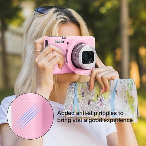 Rieibi Silicone Case for Canon G7X Mark III Case, G7X Mark III Accessories with 2 pcs sreen Protectors,Detachable Lens Cover for Canon G7X Mark III Cover thumbnail 5