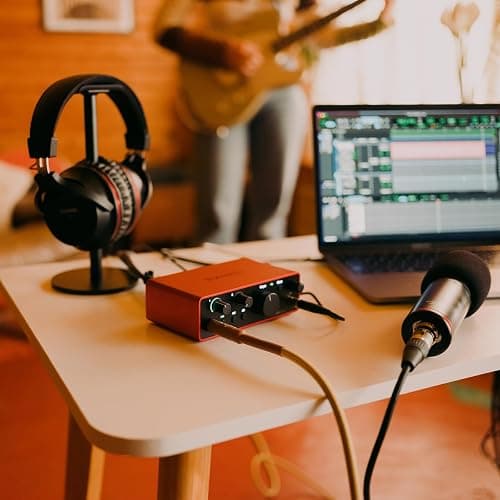 Focusrite Scarlett Solo 4th Gen, interface audio USB pour la guitare, les voix et la production — des prises de son de très haute qualité et tous les logiciels pour enregistrer thumbnail 5