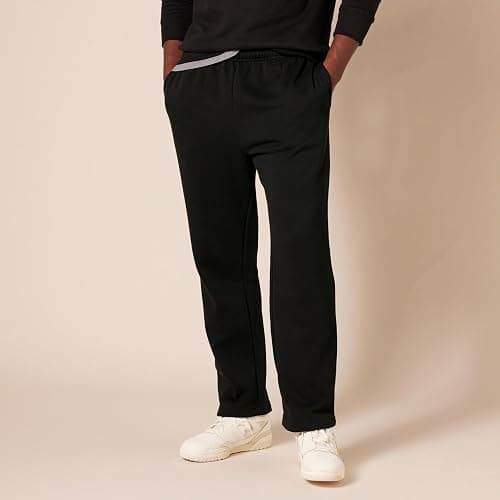 Amazon Essentials Men's Relaxed Straight Leg Fleece Open Bottom Sweatpant (Available in Big & Tall) thumbnail 6