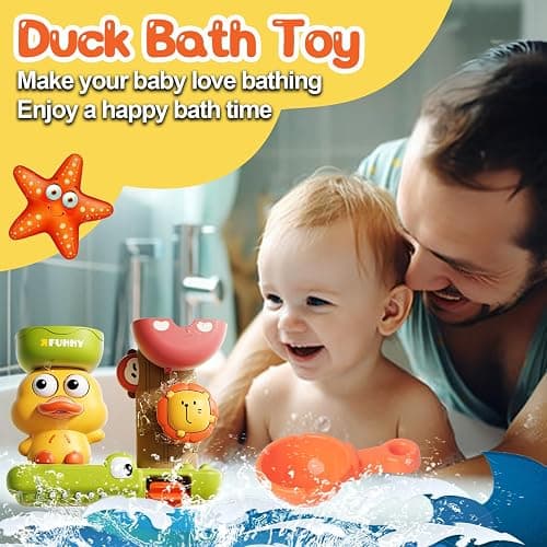 Badewannenspielzeug ab 1 2 3 4 Jahr,Badespielzeug Baby ab 1 Jahr Wasserspielzeug Kinder Bath Toys ab 2 3 4 Jahre Badespielzeug Baby Badewanne Spielzeug ab 2 3 4 Jahre Geschenk für Jungen Mädchen thumbnail 6