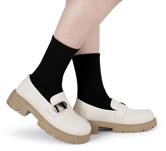 BomKinta Women Casual Calf Socks - Cute Cotton Crew Socks - Soft Above Ankle Sock 6 Pairs Size 5-10 thumbnail 6