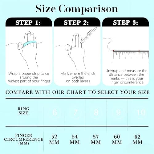 GWH Stackable Rings for Women - 14K Gold Plated Cubic Zirconia Simulated Diamond Oura Stack Rings for Women Size 6-10 thumbnail 4