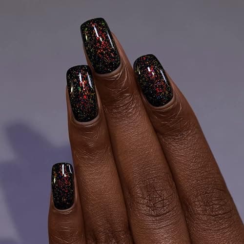 ILNP Hex - Black Jelly Shimmer Nail Polish thumbnail 4