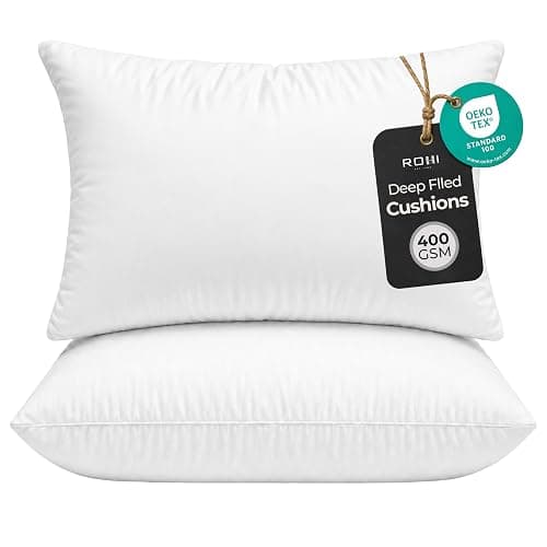 Rohi 2 Pack Deep Filled Cushion Inserts 30 x 50cm (12x20) 400GSM Pads - Image 1