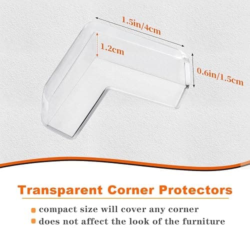 12 Pack Corner Protector Baby Corner Guards Table Corner Protectors Furniture Corners & Edges Safety Bumpers Corner Covers Baby Safety for Sharp Edges thumbnail 2