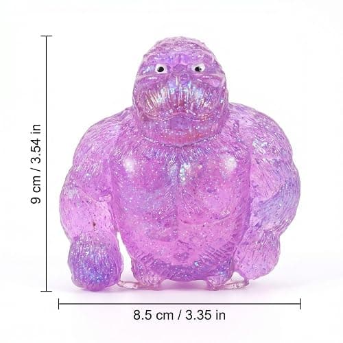 Monkey Fidget Toys, Sensory Toys for Adults, Monkey Malt Sugar Filled Stress Balls for Anxiety Stress Relief, Party Favors, Sugar Squeeze Fidget Toy for Birthday One Size thumbnail 3