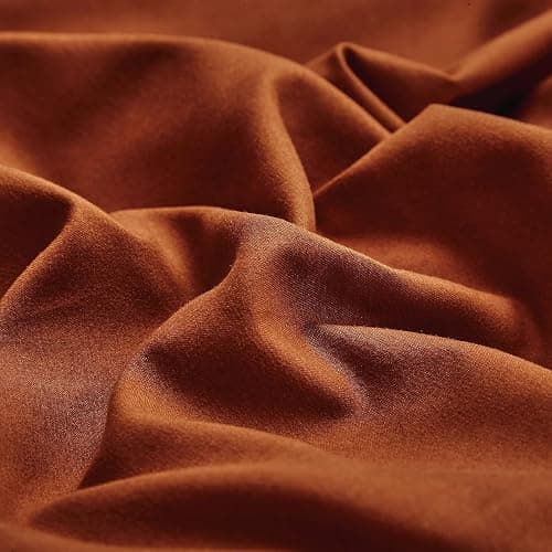 Houseri Burnt Orange Comforter Set California King Rust Orange Bedding Caramel Terracotta Cal King Comforter Sets Soft Comfy Women Men Aesthetic Cinnamon Reddish Brown Bed Quilts Blanket Cal King Size thumbnail 6