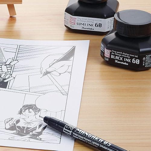 Zig Sumi Pen Ink 60ml, Black thumbnail 5
