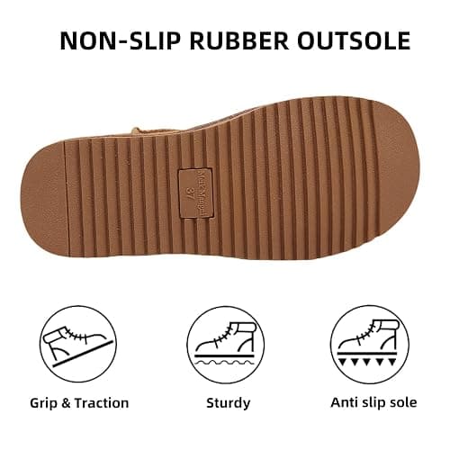 Meik Mangni Stivali Donna Invernali Classic Antiscivolo Stivaletti da Neve Caldo Comode Impermeabili Stivali Inverno Outdoor Breve Boots Scarpe,Gr.36-43 EU thumbnail 4