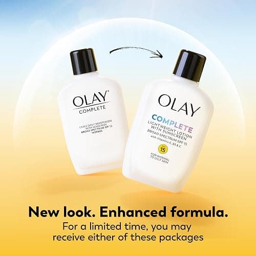 Olay Face Moisturizer, Complete with Sunscreen SPF 15, Daily Facial Lotion for Normal Skin, Lightweight Hydrating Broad Spectrum Sun Protection - Vitamin C, E, and Niacinamide - 6 Oz 2 Pack thumbnail 2