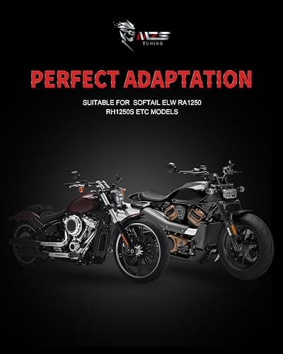 MZS Motorcycle Front Foot Pegs, 2018-2024 Adjustable Footpegs Rest Pedal Accessories Black Compatible with Softail Slim Lower Rider Street Bob Fat Bob Boy Sport Glide Heritage Breakout RA1250 RH1250S thumbnail 7