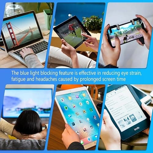 Yekepal Blue Light Blocking Glasses, 2 Pack Blue Light Glasses Men, Blue Light Glasses Women Eyeglasses Bluelight Eyestrain thumbnail 7