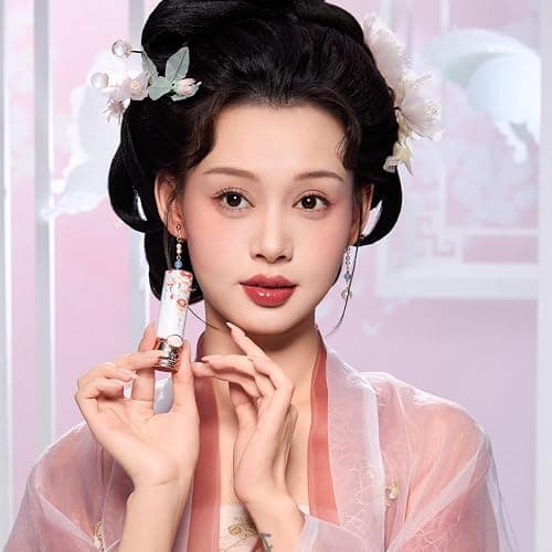 Flower Knows Butterfly Cloud Collar Glossy Lipstick,Hydrating Solid Lip Gloss,Moisturizing Red Tinted Lip Balm,Long Lasting Lip Gloss in Balm for Girls&Women,Vegan & Cruelty-Free(C09 Camellia) thumbnail 6