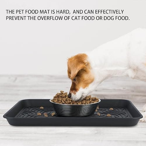 Boot Tray for Entryway Indoor, Heavy Duty Shoe Mat 2 Packs, 16.8"x12.8" Waterproof Shoe Tray with Raised Edge, Outdoor Multi-Purpose Tray for Boots, Garden, Pets (Black) thumbnail 4
