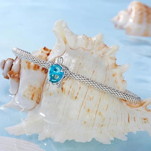 💙 WOSTU 925 Sterling Silver Owl Turtle Seashell Firefly Cat Animal Beach Charms fit Charm Bracelet Birthday Jewelry Gift for Women thumbnail 3