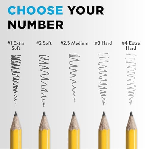 Ticonderoga Wood-Cased Pencils, Unsharpened, 2 HB Soft, Yellow, 24 Count thumbnail 7