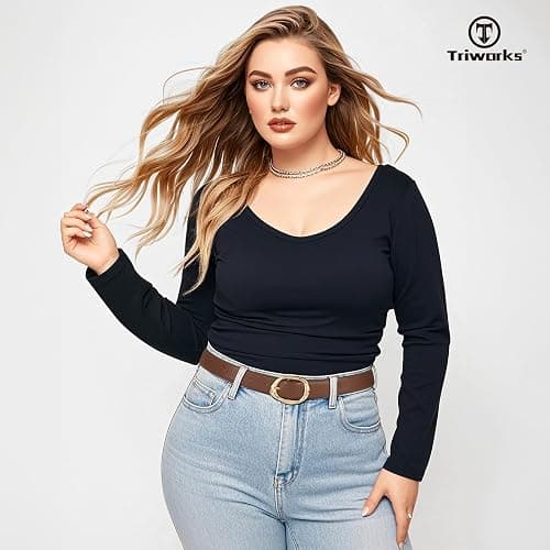 TRIWORKS 2 Pack Leather Belts for Women Fashion Waist Belt with Liquid Shapes Women Belt for Jeans Pants Dresses thumbnail 5
