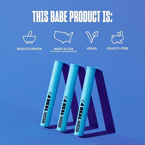 Babe Original 4 Real Mascara Black for Volume, Length, and Lift in Eyelashes, Defined & Flutterly Look, Vegan & Cruelty-Free thumbnail 7