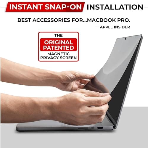 SightPro Magnetic Privacy Screen for MacBook Pro 14 Inch (2021-2025, M1-M5, Pro, Max) Patented Removable Laptop Privacy Filter Shield and Protector thumbnail 3