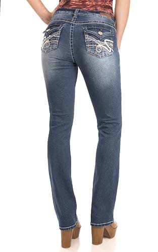WallFlower Women's Legendary Bootcut Mid-Rise Insta Stretch Juniors Jeans (Standard and Plus), Size 0 to 24 thumbnail 2