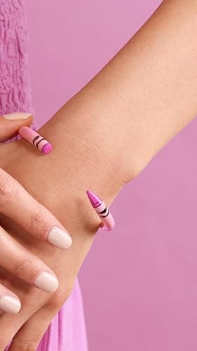 Crayola Crayon Cuff - Tickle Me Pink Hand Cuff Bracelet thumbnail 6