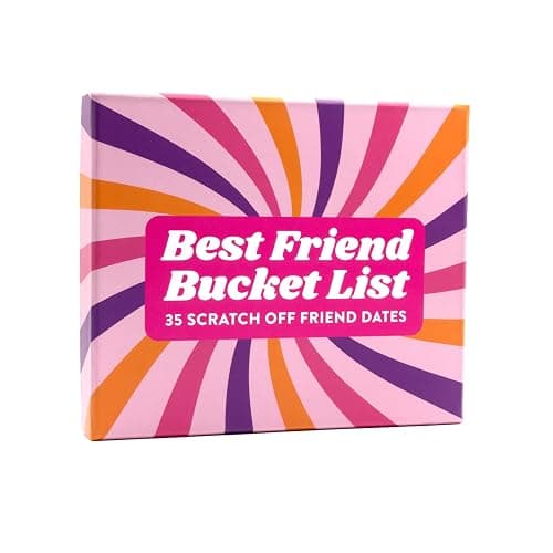 Best Friend Bucket List Scratch Off Cards – 35 Fun Adventure Date Ideas for Friends – Unique Gift for Women, Besties, or BFFs – Fun Friendship Gift for Birthdays or Christmas - Image 1