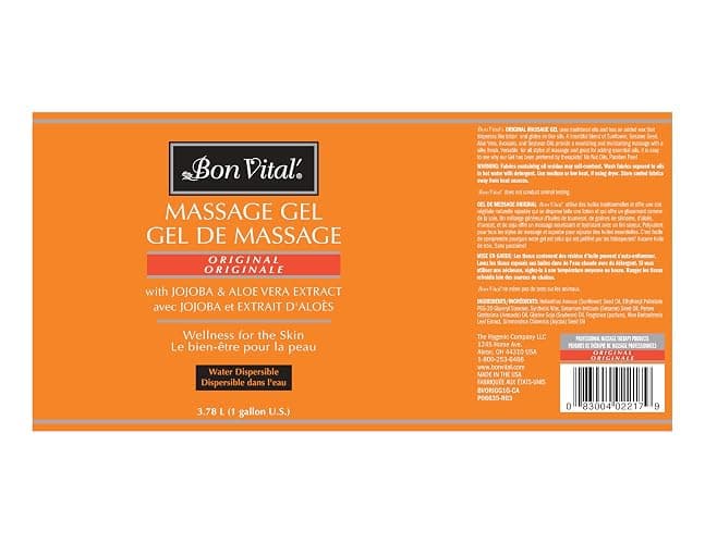 Bon Vital' Original Massage Gel for a Versatile Massage Foundation to Relax Sore Muscles and Repair Dry Skin, Superior Glide & Gentle Friction for Clients, 1 Gal, Label may Vary thumbnail 2
