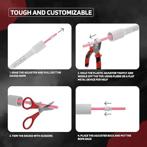 POWER OF BOXING Skipping Rope, Jump Rope for Fitness, Cardio, Fat Burning Workout, Exercise, Home Gym, Boxing, MMA & Crossfit, Durable & Lightweight Design for Men, Women, and Athletes thumbnail 2