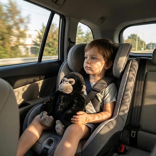WEIGEDU Black Gorilla Stuffed Animals, Gorilla Apes Plush Toys for Boy Girl Kids Birthday, 12 inches thumbnail 5