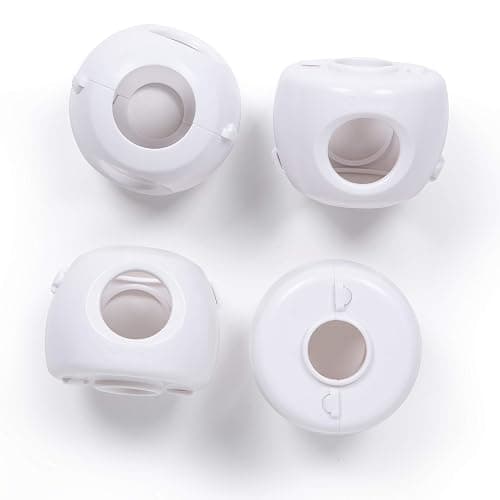 Safety 1st Parent Grip Door Knob Covers, White, One Size,4 Count (Pack of 1) (HS3260600), Packaging may vary thumbnail 5