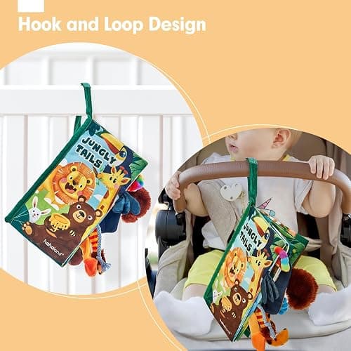 hahaland Baby Books 0-6 Months,Infant Tummy Time Toy Sensory Toys 6 to 12 Months Touch Feel Book Travel Toy Gifts for Boy Girl 0-3 Month Baby Shower Christmas Birthday Gifts Stocking Stuffers (Single) thumbnail 9