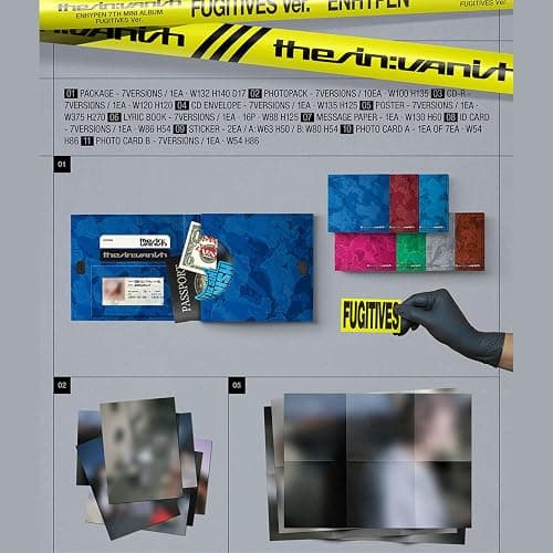 THE SIN : VANISH [FUGITIVES Ver. / Random] + 2 Pin Badges + 4 Extra Photocards thumbnail 3