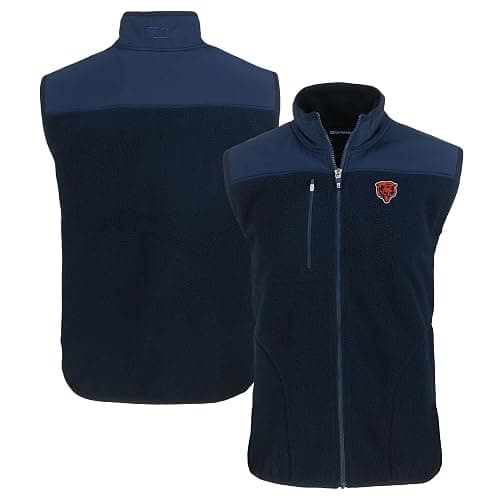 Cutter & Buck Men's NFL Throwback Cascade Eco Sherpa Fleece Full-Zip Vest - Image 1