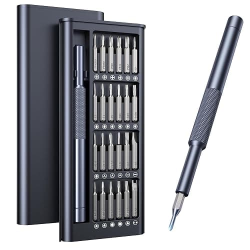 AXTH 25-in-1 Small Precision Screwdriver Set, Professional Magnetic Mini Repair Tool Kit for Phone, Computer, Watch, Laptop, Macbook, Ring Doorbell, Eyeglass, Electronic, [Bearing Steel] Screw Driver - Image 1