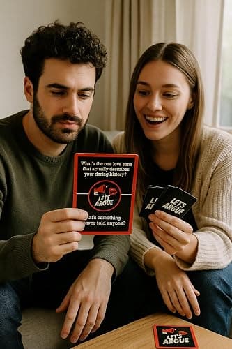 Kocak Gold Let’s Argue Card Game - Lets Debate Discussion Conversation Starter Party Game for Adults - Game Night Activity for Family Couples thumbnail 5